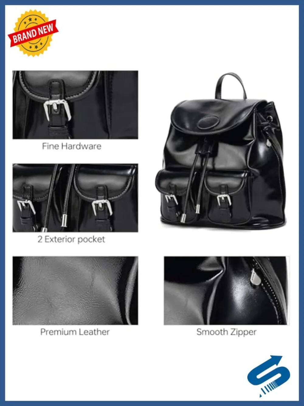 Women's Mini Leather Backpack Purse Quilted Vegan Leather Travel Handbag
